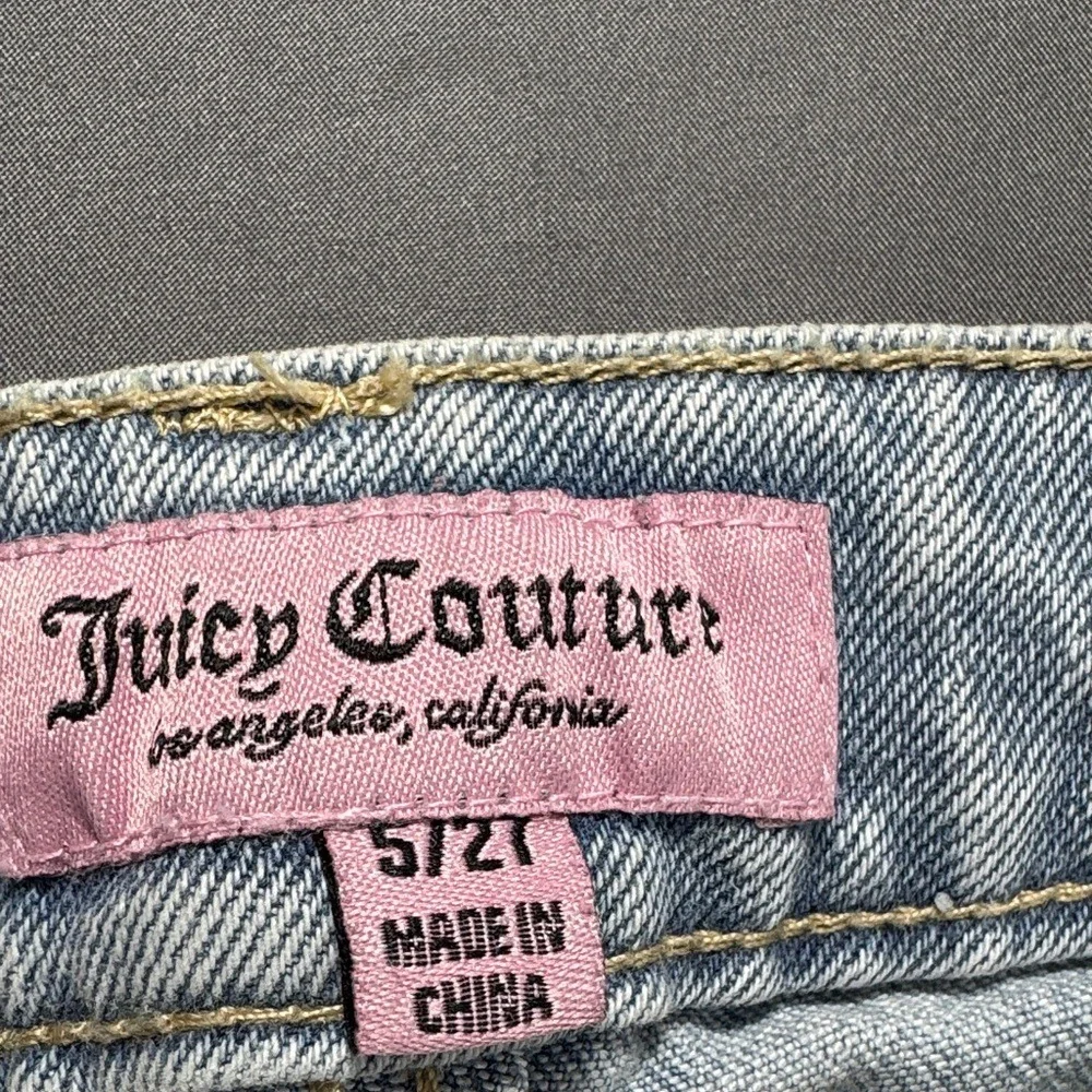 Juicy‎ Couture Light Blue Wide Leg Jeans Flare Denim Size 5/27 Abbod Style